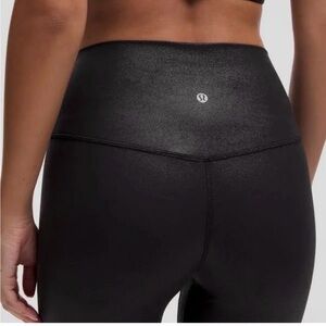 Lululemon atheltica High-Waisted Align Shine Black Leggings size 8